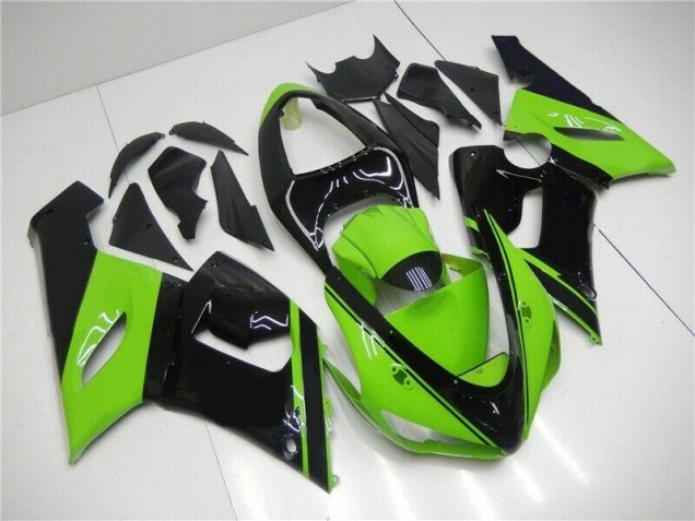 Grün Schwarz 2005-2006 ZX6R Motorrad Verkleidungen Grün Schwarz 2005-2006 ZX6R Motorrad Verkleidungen