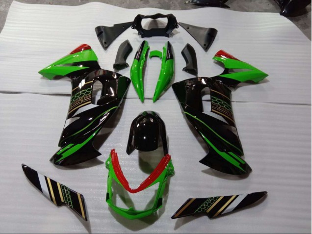 Grün Schwarz 2006-2008 EX650 Motorrad Verkleidung Grün Schwarz 2006-2008 EX650 Motorrad Verkleidung
