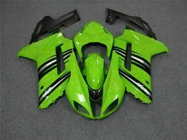 Grün Schwarz 2007-2008 ZX6R Motorrad Verkleidung