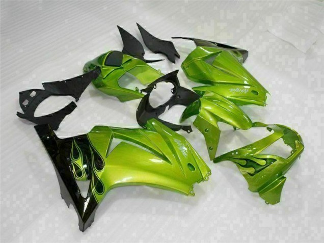 Grün Schwarz 2008-2012 EX250 Motorrad Verkleidung & Plastik Grün Schwarz 2008-2012 EX250 Motorrad Verkleidung & Plastik