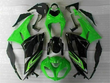 Grün Schwarz 2009-2012 ZX6R Motorrad Verkleidungen