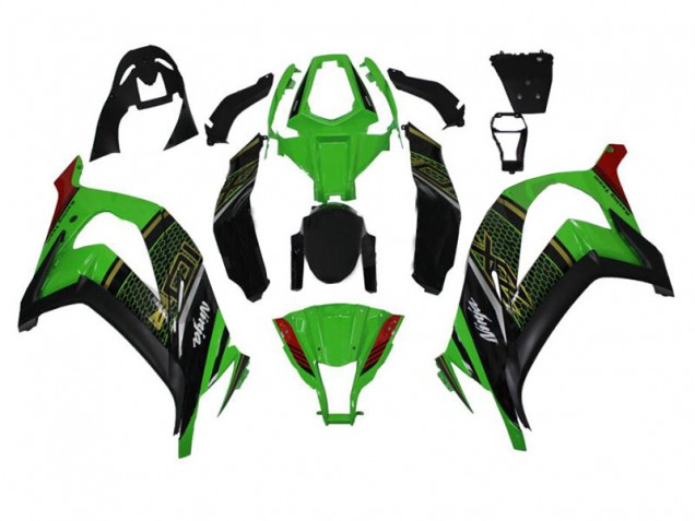 Grün Schwarz 2011-2015 ZX10R Motorrad Verkleidung Grün Schwarz 2011-2015 ZX10R Motorrad Verkleidung