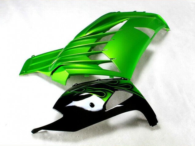 Grün Schwarz 2012-2021 ZX14R ZZR1400 Motorrad Verkleidung Grün Schwarz 2012-2021 ZX14R ZZR1400 Motorrad Verkleidung