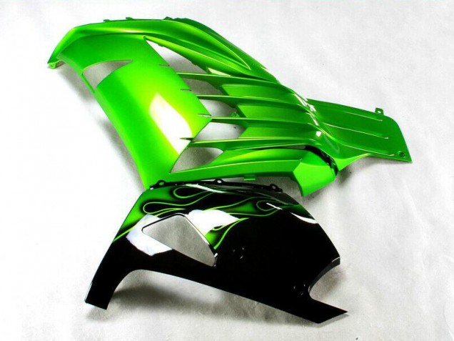 Grün Schwarz 2012-2021 ZX14R ZZR1400 Motorrad Verkleidung Grün Schwarz 2012-2021 ZX14R ZZR1400 Motorrad Verkleidung