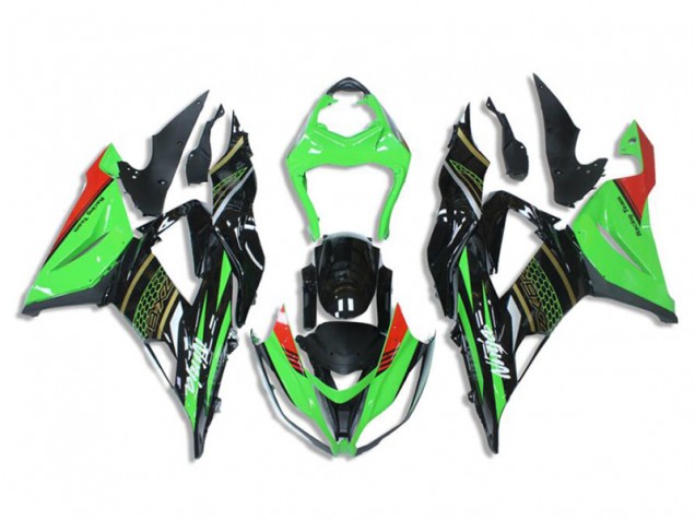 Grün Schwarz 2013-2018 ZX6R Motorrad Verkleidung Grün Schwarz 2013-2018 ZX6R Motorrad Verkleidung