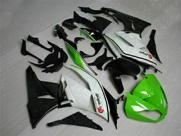 Grün Schwarz Weiß 25 2009-2012 ZX6R Motorrad Verkleidung Grün Schwarz Weiß 25 2009-2012 ZX6R Motorrad Verkleidung