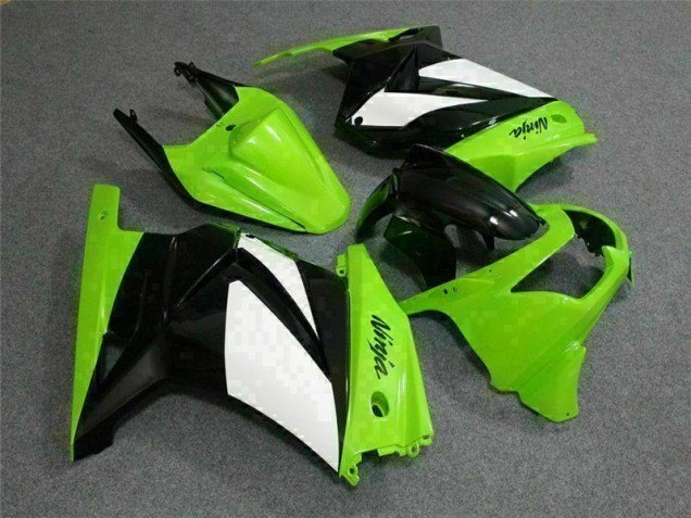 Grün Schwarzer Ninja 2008-2012 EX250 Motorrad Verkleidung Grün Schwarzer Ninja 2008-2012 EX250 Motorrad Verkleidung