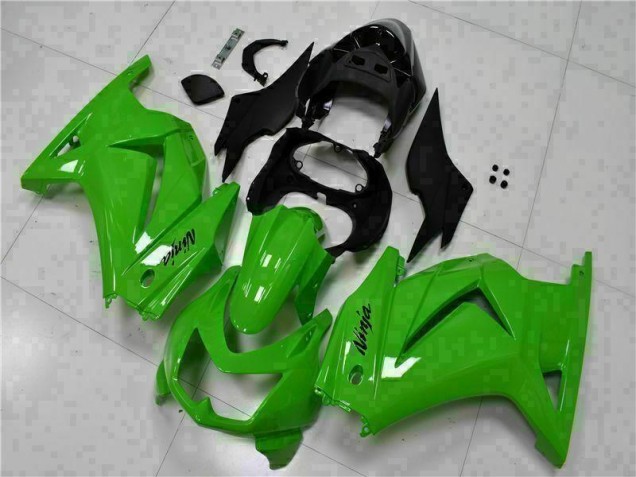Grün Schwarzer Ninja 2008-2012 EX250 Motorrad Verkleidungen Grün Schwarzer Ninja 2008-2012 EX250 Motorrad Verkleidungen