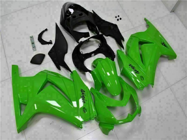 Grün Schwarzer Ninja 2008-2012 EX250 Motorrad Verkleidungen Grün Schwarzer Ninja 2008-2012 EX250 Motorrad Verkleidungen