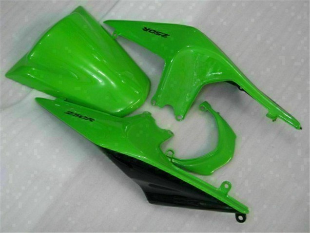 Grün Schwarzer Ninja 2008-2012 EX250 Motorrad Vollverkleidung Grün Schwarzer Ninja 2008-2012 EX250 Motorrad Vollverkleidung