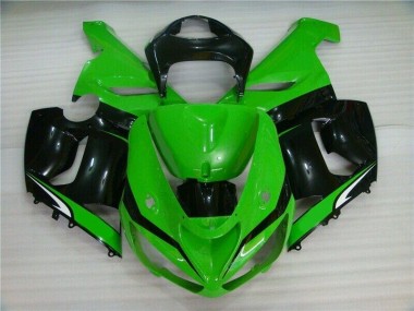Grün Weiß Schwarz 2005-2006 ZX6R Motorrad Verkleidung