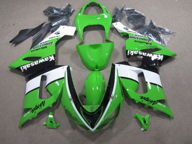 Grün Weiß Schwarz Ninja 636 2005-2006 ZX6R Motorrad Verkleidung