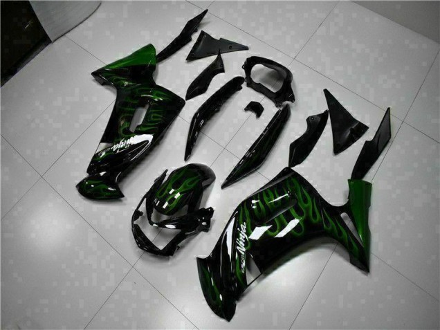 Grüne Flamme 2006-2008 EX650 Motorrad Verkleidung Grüne Flamme 2006-2008 EX650 Motorrad Verkleidung