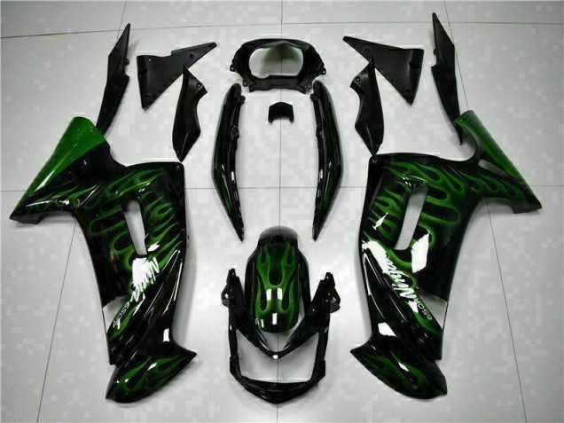 Grüne Flamme 2006-2008 EX650 Motorrad Verkleidung Grüne Flamme 2006-2008 EX650 Motorrad Verkleidung