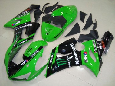Grünes Monster 2005-2006 ZX6R Motorrad Verkleidung