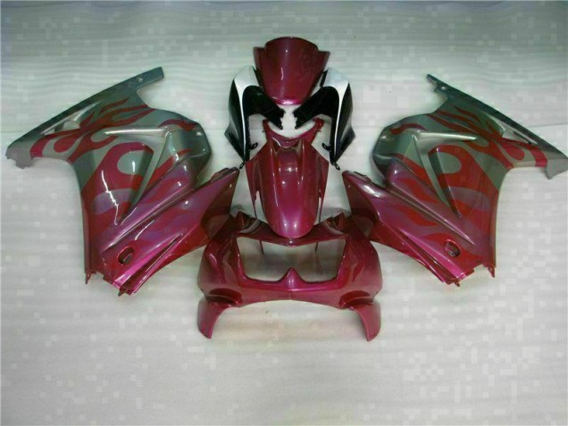 Lila Rot 2008-2012 EX250 Motorrad Verkleidung Lila Rot 2008-2012 EX250 Motorrad Verkleidung