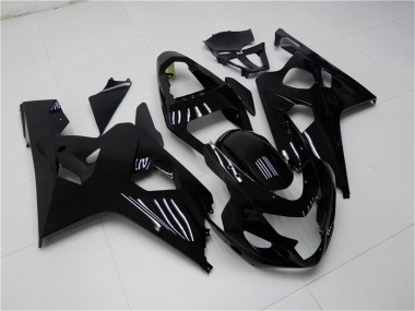 Suzuki GSXR 600/750 Motorrad Verkleidung 2004-2005 - Glanzendes Schwarz