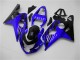 Suzuki GSXR 600/750 Motorrad Verkleidung 2004-2005 - Blau Glanzendes Schwarz