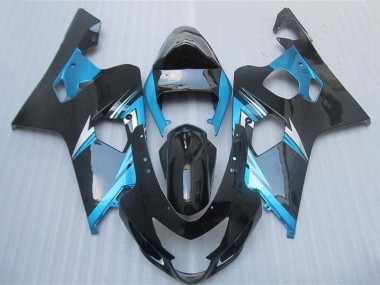 Suzuki GSXR 600/750 Motorrad Verkleidung 2004-2005 - Blau Weiss Schwarz