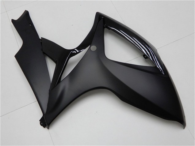 Suzuki GSXR 600/750 Motorrad Verkleidung 2006-2007 - Matt Schwarz Glanzendes Schwarz