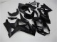 Suzuki GSXR 1000 Motorrad Verkleidung 2007-2008 - Glanzendes Schwarz Matt Schwarz Kein Aufkleber