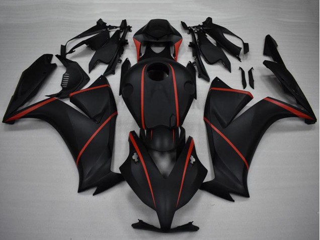 Honda CBR1000RR Motorrad Verkleidung 2012-2016 - Matt Schwarz Rot