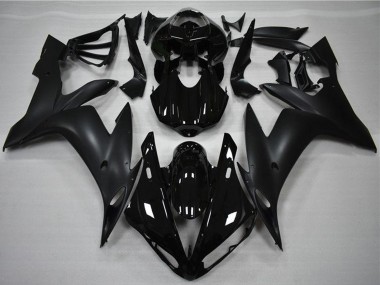 Yamaha YZF R1 Motorrad Verkleidung 2004-2006 - Glanzendes Schwarz Matt Schwarz