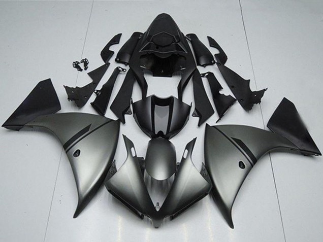 Yamaha YZF R1 Motorrad Verkleidung 2012-2014 - Matt Grau Matt Schwarz