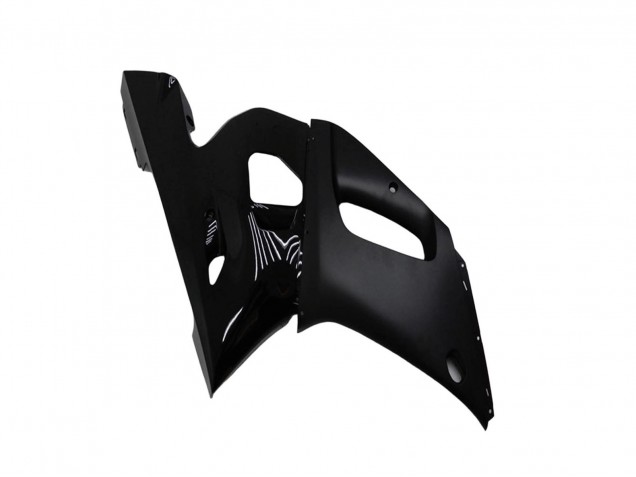 Yamaha YZF R6 Motorrad Verkleidung 1998-2002 - Glanzendes Schwarz Matt Schwarz