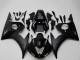 Yamaha YZF R6 Motorrad Verkleidung 2003-2004 - Glanzendes Schwarz Matt Schwarz