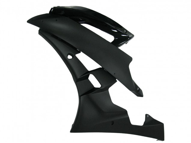 Yamaha YZF R6 Motorrad Verkleidung 2006-2007 - Glanzendes Schwarz Matt Schwarz