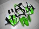 Kawasaki ZX6R Motorrad Verkleidung Kit 2000-2002 - Grun Weiss Schwarz