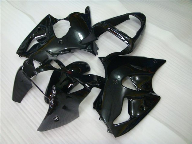 Kawasaki ZX6R Motorrad Verkleidung 2000-2002 - Glanzendes Schwarz