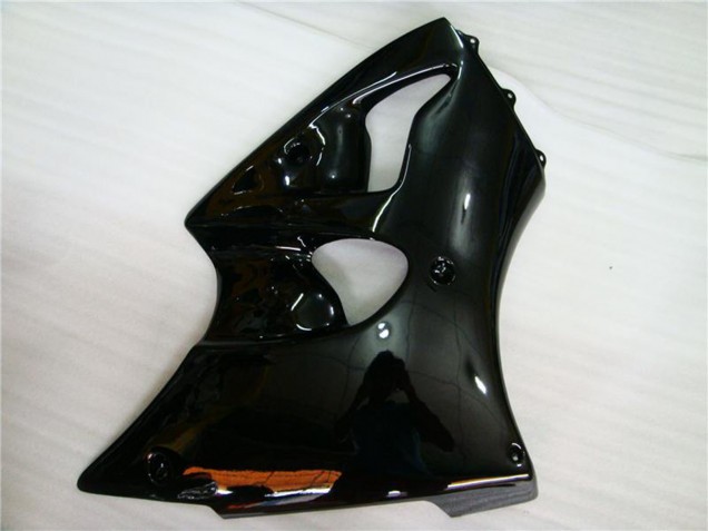 Kawasaki ZX6R Motorrad Verkleidung 2000-2002 - Glanzendes Schwarz