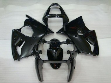 Kawasaki ZX6R Motorrad Verkleidung 2000-2002 - Glanzendes Schwarz