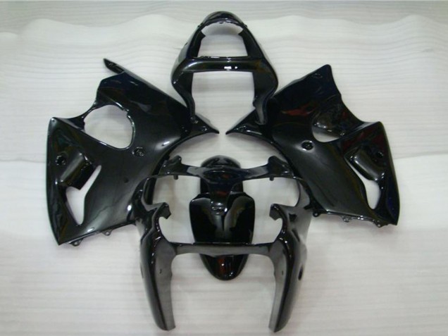 Kawasaki ZX6R Motorrad Verkleidung 2000-2002 - Glanzendes Schwarz