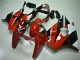 Kawasaki ZX6R Motorrad Verkleidung 2000-2002 - Weiss Rot Glanzendes Schwarz