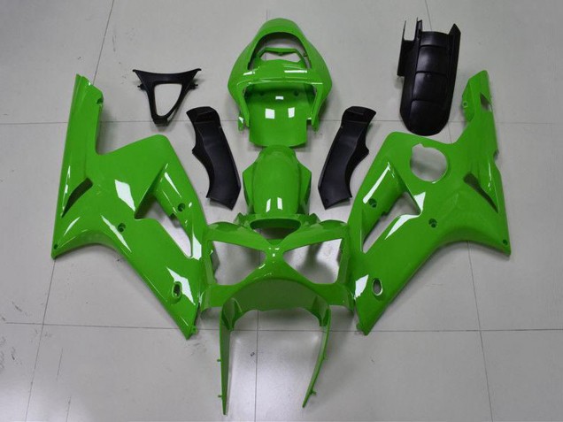 Kawasaki ZX6R Motorrad Verkleidung 2003-2004 - Grun