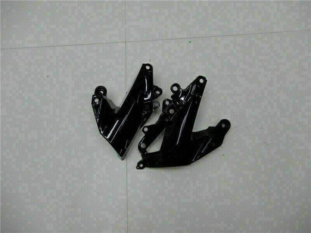 Kawasaki ZX6R Motorrad Verkleidung 2009-2012 - Glanzendes Schwarz Grun