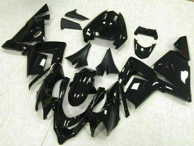 Kawasaki ZX10R Motorrad Verkleidung 2004-2005 - Glanzendes Schwarz