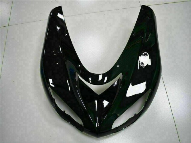Kawasaki ZX10R Motorrad Verkleidung Kit 2006-2007 - Glanzendes Schwarz Rot Flamme