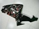 Kawasaki ZX10R Motorrad Verkleidung Kit 2006-2007 - Glanzendes Schwarz Rot Flamme