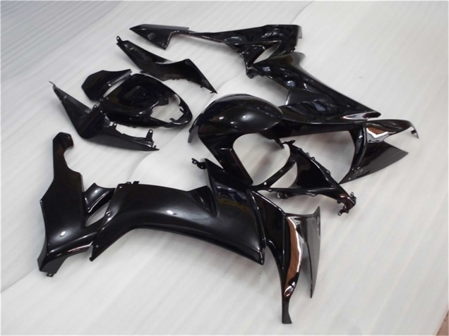 Kawasaki ZX10R Motorrad Verkleidung 2008-2010 - Glanzendes Schwarz
