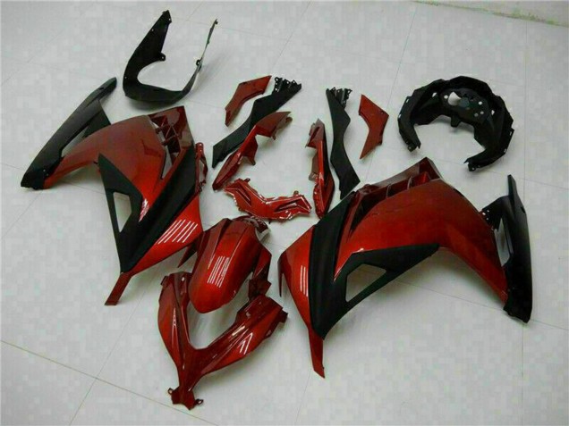 Kawasaki Ninja 300 EX300R Motorrad Verkleidung 2013-2024 - Rot Schwarz