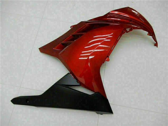 Kawasaki Ninja 300 EX300R Motorrad Verkleidung 2013-2024 - Rot Schwarz