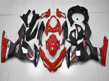 Kawasaki EX400 Motorrad Verkleidung 2018-2024 - Rot Grau Schwarz