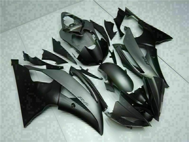 Yamaha YZF R6 Motorrad Verkleidung 2008-2016 - Grau Matt Schwarz