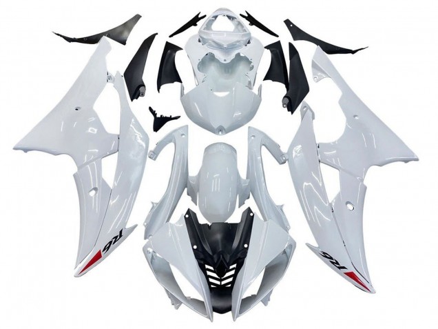 Yamaha YZF R6 Motorrad Verkleidung Kit 2008-2016 - Glanzendes Weiss