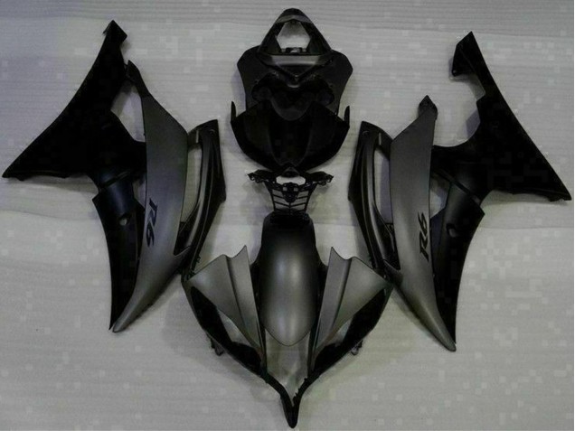 Yamaha YZF R6 Motorrad Verkleidung 2008-2016 - Matt Schwarz