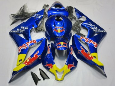 Honda CBR600RR Motorrad Verkleidung 2007-2008 - Blau Gelb Red Bull